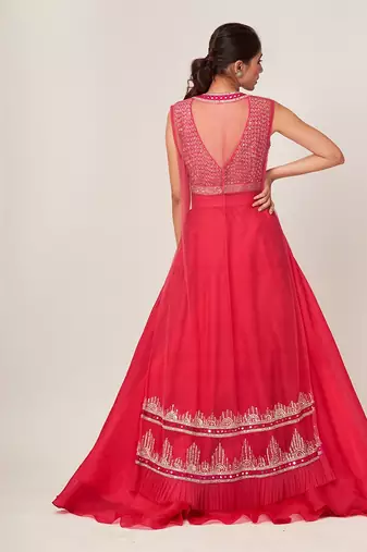 Hot Pink Mia Lehenga Set