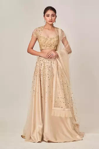Beige Sadie Lehenga Set