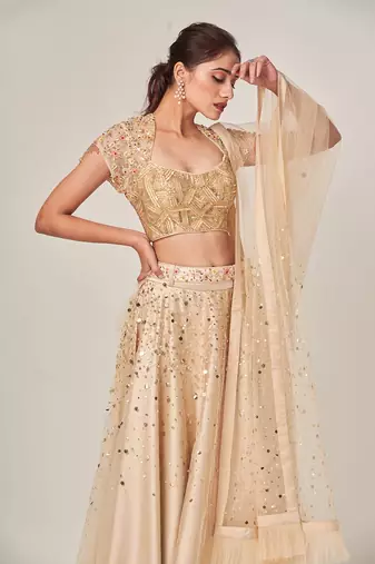 Beige Sadie Lehenga Set