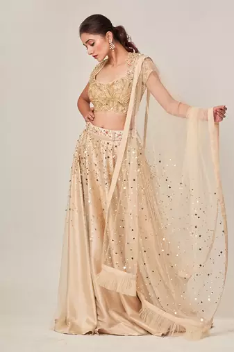Beige Sadie Lehenga Set