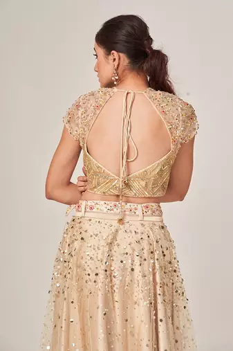 Beige Sadie Lehenga Set