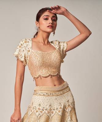 Offwhite Miranda Lehenga Set 2
