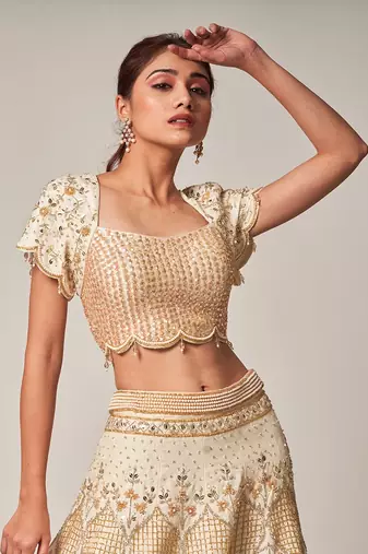 Offwhite Miranda Lehenga Set