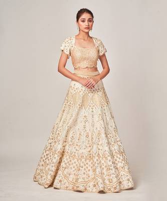 Offwhite Miranda Lehenga Set 3