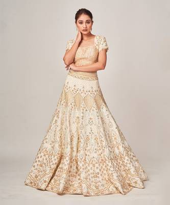 Offwhite Miranda Lehenga Set 5