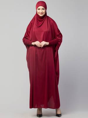 Nazneen Smoking Sleeve Tie at Back Ready To Wear Instant Full Size Jeresy JiIbab 1