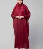 Nazneen Smoking Sleeve Tie at Back Ready To Wear Instant Full Size Jeresy JiIbab