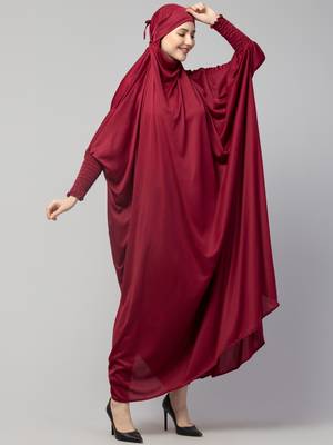 Nazneen Smoking Sleeve Tie at Back Ready To Wear Instant Full Size Jeresy JiIbab 3
