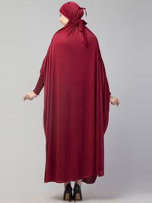 Nazneen Smoking Sleeve Tie at Back Ready To Wear Instant Full Size Jeresy JiIbab 5