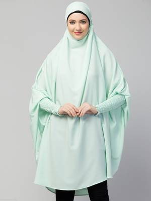 Nazneen Ready to Wear tie at back smoking at wrist with Naqab instant Khimer 1