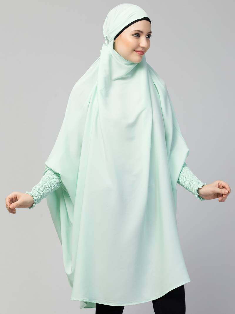 Nazneen Ready to Wear tie at back smoking at wrist with Naqab instant Khimer