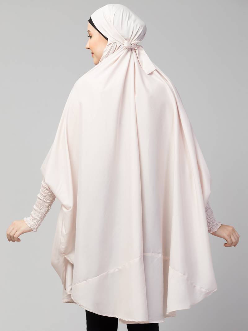 Nazneen Ready to Wear tie at back smoking at wrist with Naqab instant Khimer