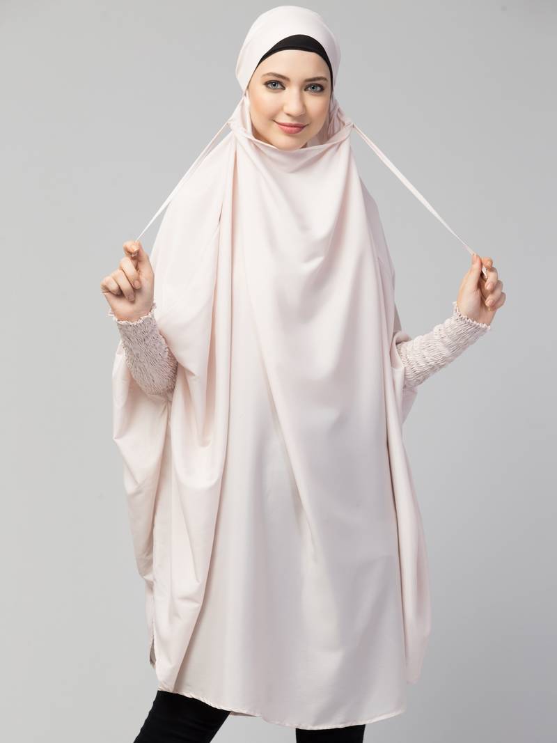 Nazneen Ready to Wear tie at back smoking at wrist with Naqab instant Khimer