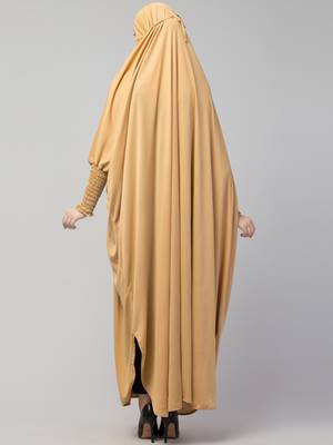 Nazneen Smoking Sleeve Tie at Back Ready To Wear Instant Full Size Jeresy JiIbab 5