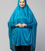 stretchable knee-length jilbab with smoking at wrist