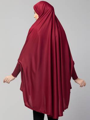 Nazneen stretchable smoking at wrist knee length Jilbab cum prayer khimar  Hijab 5