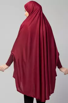 Nazneen stretchable smoking at wrist knee length Jilbab cum prayer khimar  Hijab