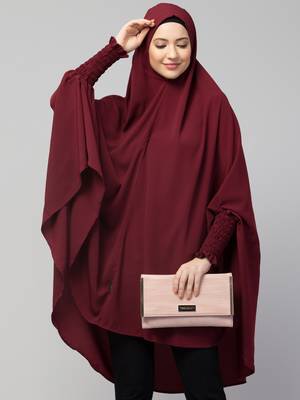 Nazneen stretchable smoking at wrist knee length Jilbab cum prayer khimar  Hijab 4