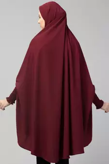 Nazneen stretchable smoking at wrist knee length Jilbab cum prayer khimar  Hijab