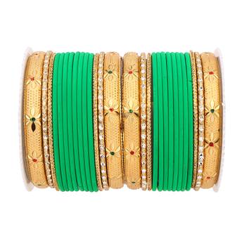Green bangles-and-bracelets 1