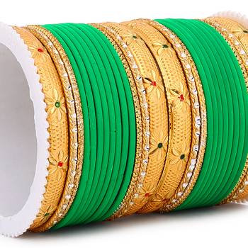 Green bangles-and-bracelets 2