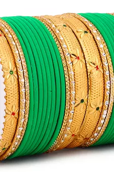 Green bangles-and-bracelets