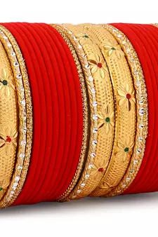 Red bangles-and-bracelets