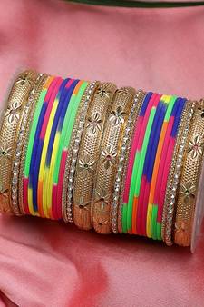 Multicolor bangles-and-bracelets