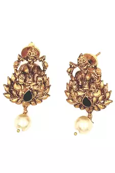 Black Ethnic Gold Plated Kundan Choker Set for Women NS_1748_BK_295