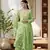 Ada Hand Embroidered Grass Green Georgette Lucknowi Chikankari Women Unstitched Suit Piece - A211216