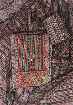 Black printed cotton salwar 1
