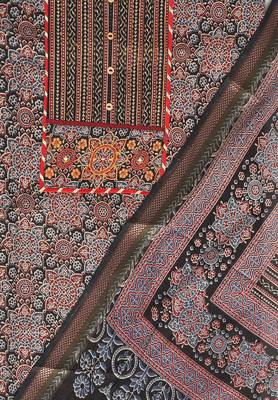 Black printed cotton salwar 3