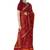 Red printed cotton saree with blouse