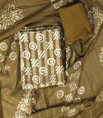 Green printed cotton salwar