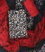 Black printed cotton salwar