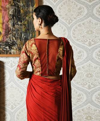Red Saree 3