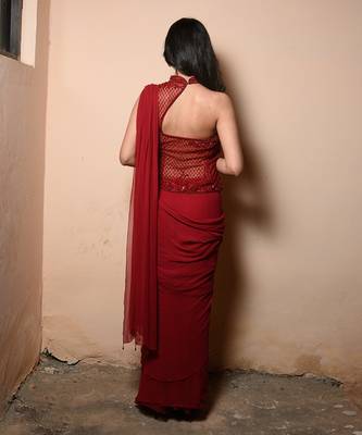 Red Saree 3