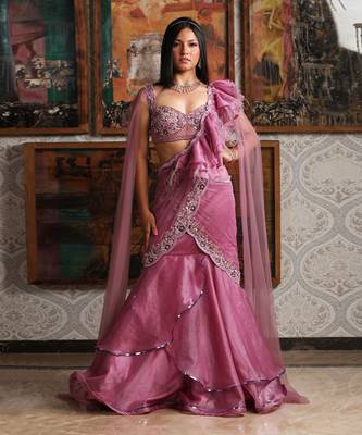 Purple Saree 1