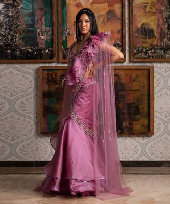 Purple Saree 4