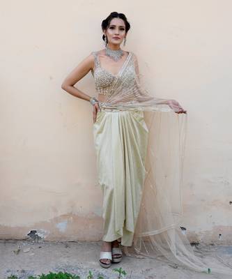 White Saree 1
