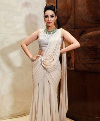 White Saree 1