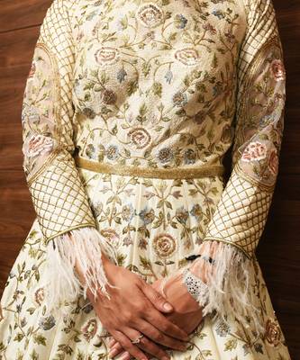 White Anarkali Set 2