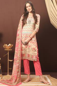 Multicolor digital print cotton salwar