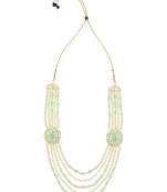 5 Layered Traditional Gold Plated Dulha Moti Mala with Beaded Maharaja Haar/Groom Necklace For Men