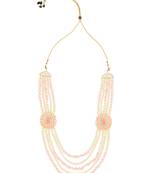 5 Layered Traditional Gold Plated Dulha Moti Mala with Beaded Maharaja Haar/Groom Necklace For Men