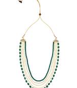 5 Layered Traditional Gold Plated Dulha Moti Mala with Beaded Maharaja Haar/Groom Necklace For Men