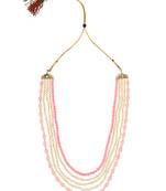 5 Layered Traditional Gold Plated Dulha Moti Mala with Beaded Maharaja Haar/Groom Necklace For Men