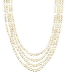 4 Layered Traditional Gold Plated Dulha Moti Mala with Beaded Maharaja Haar/Groom Necklace For Men