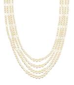 4 Layered Traditional Gold Plated Dulha Moti Mala with Beaded Maharaja Haar/Groom Necklace For Men