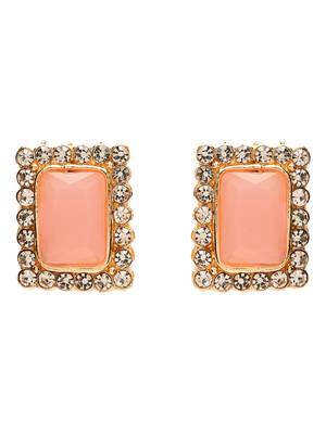Gold Plated Pink & White Pearl Beaded Gold-Plated Jewellery Set for women  2